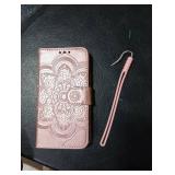 shingtomua for iPhone X/iPhone Xs Case Wallet with Card Holder Kickstand Magnetic Soft Leather Flip Fold Case for iPhone X/XS Cover (Pink, iPhone X/Xs)