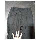 YOLIX Flare Leggings for Women with Pockets - Crossover High Waisted Black Flared Leggings for Yoga Gym Workout Medium