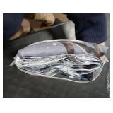 MYUSRE Christmas Snowman Shower Curtain with Hooks, Cute Snowman and Cardinal in Snow Pine Tree Forest Shower Curtain for Bathroom Rustic Winter Nature Bathroom Curtains Shower Set, 72W x 72L inches