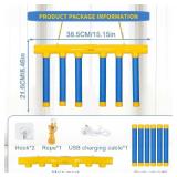 Aornmrs 2025 Upgrade Reflex Drop Sticks Challenge Game, Falling Sticks Reaction Training Tool, Adjustable Speed Catching Sticks for Hand Eye Coordination & Reaction Time Boost in Adults (Yellow)