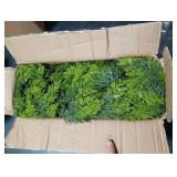 2PCS 6FT Christmas Cedar Garland Artificial Realistic Green Faux Real Touch Winter Pine Garland for Mantle Fireplace Wall Table Indoor Outdoor Decoraiton