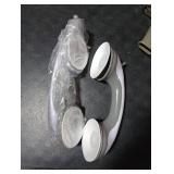 Grab Bars for Bathtubs and Showers, 12 Inch Shower Handle Strong Suction Cup Grab Bar for Shower Chair Stool, Bathroom Safety Bar for Seniors, Elderly, Handicap (2 Pack)