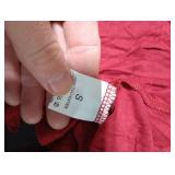 Women Wrap Tie Top Y2k Long SLeeve Ballet Workout Yoga Shirt Coquette Blouses (Wine Red, Small)