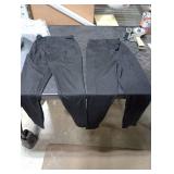 Leafigure 2 Pack Leggings with Pockets for Women, High Waisted Soft Leggings for Yoga Gym Black SM