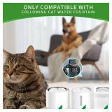 12 Pack Cat Water Fountain Sponge Filters, Replacement Foam Filters for 67oz/2L Pet Fountain 65oz/1.85L Dog Drinking Fountain