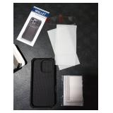 SSLOTSCASE for iPhone 16 Pro Case with 2X Screen Protector, Card Holder & Kickstand & Slide Camera Lens Cover, Silicone Edge Rugged Shockproof Protective Phone Cover for iPhone 16 Pro 6.3