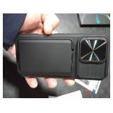 SSLOTSCASE for iPhone 16 Pro Case with 2X Screen Protector, Card Holder & Kickstand & Slide Camera Lens Cover, Silicone Edge Rugged Shockproof Protective Phone Cover for iPhone 16 Pro 6.3