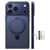 TORRAS for iPhone 17 Pro Max Case with Stand, Compatible with MagSafe, 4X Military Grade Protection, Camera Control Button Translucent Slim Phone Case for iPhone 17 Pro Max 6.9, Orange