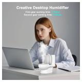 Creative Toilet Humidifier, Gag Gifts, White Elephant Gift, Funny Portable Mini Humidifier Two Mist Settings Adjustable, 2025 New Essential Oil Diffuser for Home Office Desktop