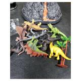 TOYSXYIN Large Volcano Set with 9 Realistic Dinosaur Action Figures for Kids 2 3 4 5 6 8 10 Years, Simulated Volcanic Eruptions w/Sounds, Volcano Can Store Dinos, Gift for Toddlers Boys & Girls