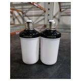 Hompavo LED Flame Light Bulbs, 4 Modes Flickering Light Bulbs with Upside Down Effect, E26/E27 Flame Bulb for Halloween Christmas Party Patio Porch Home Indoor & Outdoor Decorations - 2