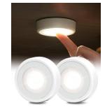EZVALO LED Puck Lights, Rechargeable Battery Touch Light, 2.5