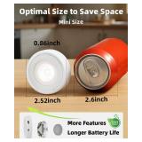 EZVALO LED Puck Lights, Rechargeable Battery Touch Light, 2.5