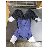 IECOii 3XL Summer Dog Shirt, UPF50+ Breathable Dogs Rash Guard Onesies Quick-Dry Easy On Clothing with Back Zipper for Outdoor, Comfortable Pet Pajamas for Indoor(XXXL, Blueblack)