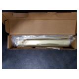 YONFIAFIT 3 Pack 10 (250mm) Overall Length Overall Length Edge Finger Pull, Brushed Brass Aluminium Hidden Furniture Wardrobe Cabinet Drawer Pull Long Concealed Furniture Closet Door Handle, 3699S