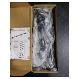 Ridota Adjustable Over-The-Door Garland Hanger, Heavy Duty Wreath Hanger for Front Door, No Nails or Screws Damage-Free, Fits Standard Door Frame Depths 34-42 Inch, Black