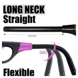 4 Pack Lighter Refillable Butane Lighters, Candle Lighters for Candle Camping Fireplace Party BBQ Grill(No Fuel)