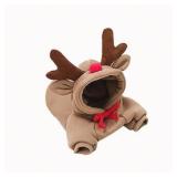 Warm Dog Winter Clothes Cute Fruit Dog Coat Hoodies Fleece Pet Dogs Costume Jacket for French Bulldog Chihuahua Ropa para Perro(Coffee,XS)