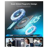 128G (9800 Hour) Voice Activated Recorder, Double-Sided Magnetic Voice Recorder with Playback, Audio Recorder with AI-Intelligent Noise Reduction, 70H Continuous for Lectures, Meetings