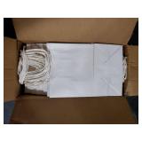 SUNEE 100 Pcs Gift Bags with Handles, 5.5x3.3x8 Inchs Small White Paper Gift Bags Bulk for Retail, Birthday Wedding Party Favors, Small Business and Paper Shopping Bag - White
