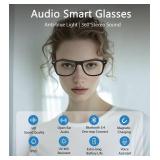 BLESSOURCE Smart Glasses, Bluetooth Audio Glasses for Women and Man, Built-in Open-Ear Dual Stereo Mic & Speakers, Sunglasses with Blue Light Filter & UV Pretection Polarized Lenses, E13-C