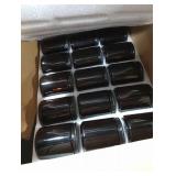 QAPPDA 8oz Amber Candle Jars Set of 30,Round Glass Jars with Black Lids,Empty 250ml Glass Candle Making Jar Bulk Thick Small Food Storage Jar for Spice,Candy,Powder