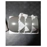 INGOFIN 4 Inch Ceramic Hanging Planter, Modern Hanging Plant Pot with Jute Rope, Succulent Bonsai Pots, Matte Grey Porcelain Flower Pots, for Indoor and Outdoor, Set of 4 (Matte Grey)