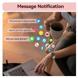 Smart Watch for Women, 1.85 HD Dynamic Dial Smartwatch for Android & iPhone with Answer/Make Call, Fitness Tracker with 110+ Sport Modes, Heart Rate/SpO2/Sleep Monitor, IP68 Waterproof (2 Bands)