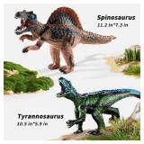 Dinosaur Toys for Kids 3-5, 7 Piece Realistic Soft Dinosaur Figures, Jumbo Dinosaur Toys for Kids 5-7, Dinosaur Party Favors, Birthday Gifts for Boys & Girls