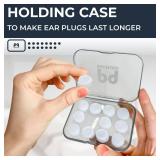 Peace&Quiet PQ Wax Ear Plugs for Sleeping, Swimming - 15 Soft Noise Cancelling Silicone Gel Wax Earplugs for Sleep and Swimmers, Ear Protection with Sound Blocking Level of 32 Db, (15-Pillows)