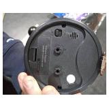 Peakeep 4 Small Battery Operated Antique Retro Analog Alarm Clock with Contour Lines in Gold for Room Decors, Silent Elegant Bedside Desk Gift Clock