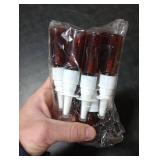 Healifty 15ml Empty Nasal Spray Bottle, Plastic Refillable Fine Mist Empty Spray Bottles Amber Sprayers 10pcs (Brown Pet+ 18R Direct Injection)