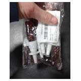 Healifty 15ml Empty Nasal Spray Bottle, Plastic Refillable Fine Mist Empty Spray Bottles Amber Sprayers 10pcs (Brown Pet+ 18R Direct Injection)