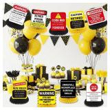 Funny Retirement Party Decorations 9Pcs Retirement Honeycomb Centerpieces for Women & Men Happy Retirement Table Centerpieces Caution Logos Sign for Office Coworker Farewell Going Away Party