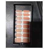 ohora Semi Cured Gel Nail Strips (N Carmel) - Nude, Glitter, Works with Any UV/LED Lamps, Salon-Quality, Long Lasting, Easy to Apply & Remove