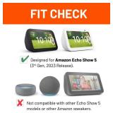 Made for Amazon Tilt + Swivel Stand for Echo Show 5 (3rd Generation), 2023 Release