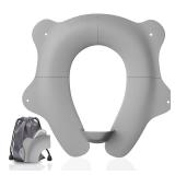 SKYROKU Foldable Kids Toilet Seat Portable & Anti-Slip Travel Potty Training Seat for Toddlers,Safety material Baby Toilet Seat, Easy Clean & Compact for Home, Daycare, Grandparents House (Age