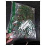 Lystaii 10pcs Christmas Candle Rings Red Artificial Berry Candle Rings with Grass Mini Christmas Wreath for Pillar Candle Christmas Holiday Table Decorations Rustic Wedding Table Centerpiece (Medium)