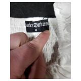 Scarlet Darkness Corset Tops for Women 2024 Going Out Crop Tops Summer Renaissance Shirt White M