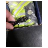 ISEYOU Running Lights for Runners, 500 Lumens Running Light with 45° Adjustable Tilt, 360° Reflective Vest & IPX4 Waterproof Rechargeable Safety Light Up Gear for Night Walking/Cycling/Jogging/H