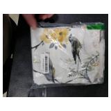 Leeva Kitchen Curtains 36 Inch Length Set, Grey Bird Light Filtering Window Curtain Panels for Small Window Living Room Bedroom, Rod Pocket