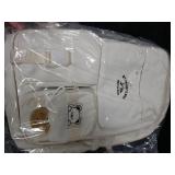 NIWEIYA Girls Boys Rolling Backpack with Wheels, Girls Backpack with Wheels for School, Kids Carry-on Luggage Wheeled School Bag Roller Trolley Bookbag, White