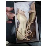 SLXCHBSL Womens Sandals Square Open Toe Strappy Heels for Women Dressy Chunky High Heels Ankle Buckle Heeled Sandals for Women Comfort Wedding Prom Party Shoes 6