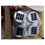 Cooo 2 Pack Crackle Glass Solar Lantern with 30 LED Firefly Lights Waterproof Outdoor Hanging Lamp 215% Larger Solar Panel, Anti-Rust Lids Decorative Lighting for Garden Patio Christmas Decorations