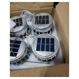 Cooo 2 Pack Crackle Glass Solar Lantern with 30 LED Firefly Lights Waterproof Outdoor Hanging Lamp 215% Larger Solar Panel, Anti-Rust Lids Decorative Lighting for Garden Patio Christmas Decorations