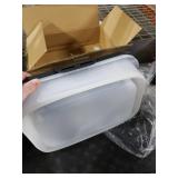 YECERCAN Dog Food Container, Collapsible Pet Food Storage Container 17-20 lb with Rolling Wheels & Airtight Lid, Plastic Storage Bin With Dog Food Scoop and Measuaring Cups