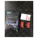 2-Pack Magnetic Phone Holder for Car Super Magnets Carmount 2.0 Magnetic phone Mount360 Rotation Universal Dashboard Cell Phone Holders for Your Car Phone Mount for Car Mount for iPhone & All Car