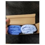 KeaBabies 2-Pack Organic Crib Sheets for Boys, Girls - 52x28 Fitted Crib Mattress Sheet Neutral, Breathable Jersey Cotton Cover for Baby Bed, Toddler Mattress, Soft & Cute Prints (Cornflower)