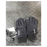 BicycleStore USB Heated Gloves, Warm Winter Heated Gloves with 3 Adjustable Temperature Non-Slip Electric Touchscreen Hand Warmers Work Fleecing Glove Unisex Washable for Men Women Outdoor Indoor