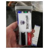 Fake Pen Diversion Safe Marker (4 Pack) - Realistic Pen Diversion Safe - Hidden Secret Compartment Decoy Permanent Marker - Hide And Store Money Waterproof Storage Cash Holder Container Lock